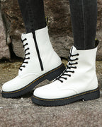 Stylish Monica Ankle Boots with Lacing and Zipper — Allmycloset (view 5)