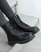 Stylish Monica Ankle Boots with Lacing and Zipper — Allmycloset (view 3)