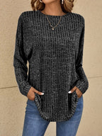 Elegant Long Sleeve Casual Sweater by Elizabeth — Allmycloset