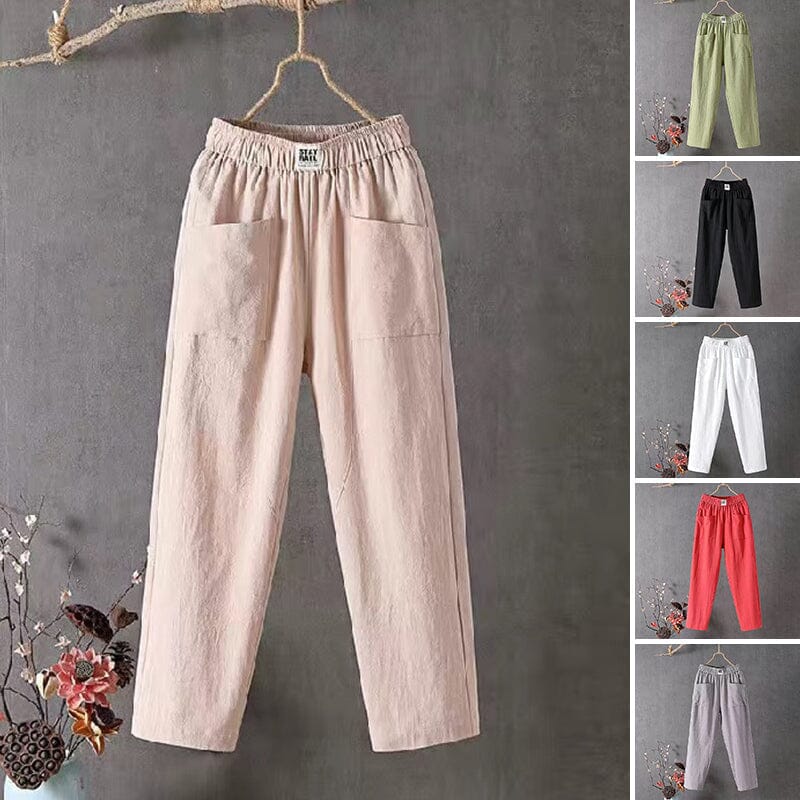 Emma™ - Cotton Linen Pants — Allmycloset (view 2)