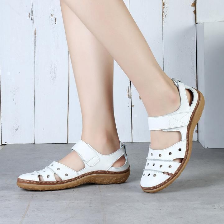Grace™- Hollow Hook Flat Sandals — Allmycloset (view 6)