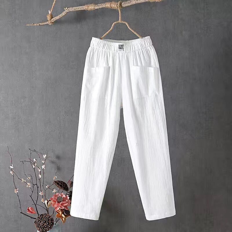 Emma™ - Cotton Linen Pants — Allmycloset (view 8)
