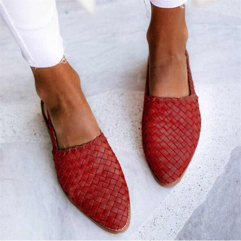 Lucy™ - Leather Woven Sandals — Allmycloset (view 5)