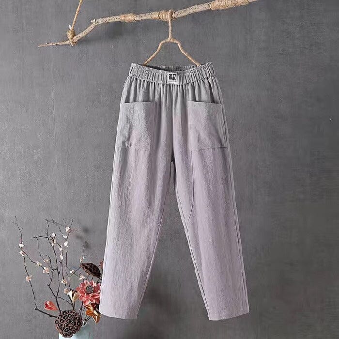 Emma™ - Cotton Linen Pants — Allmycloset (view 6)