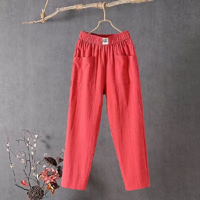 Emma™ - Cotton Linen Pants — Allmycloset (view 5)