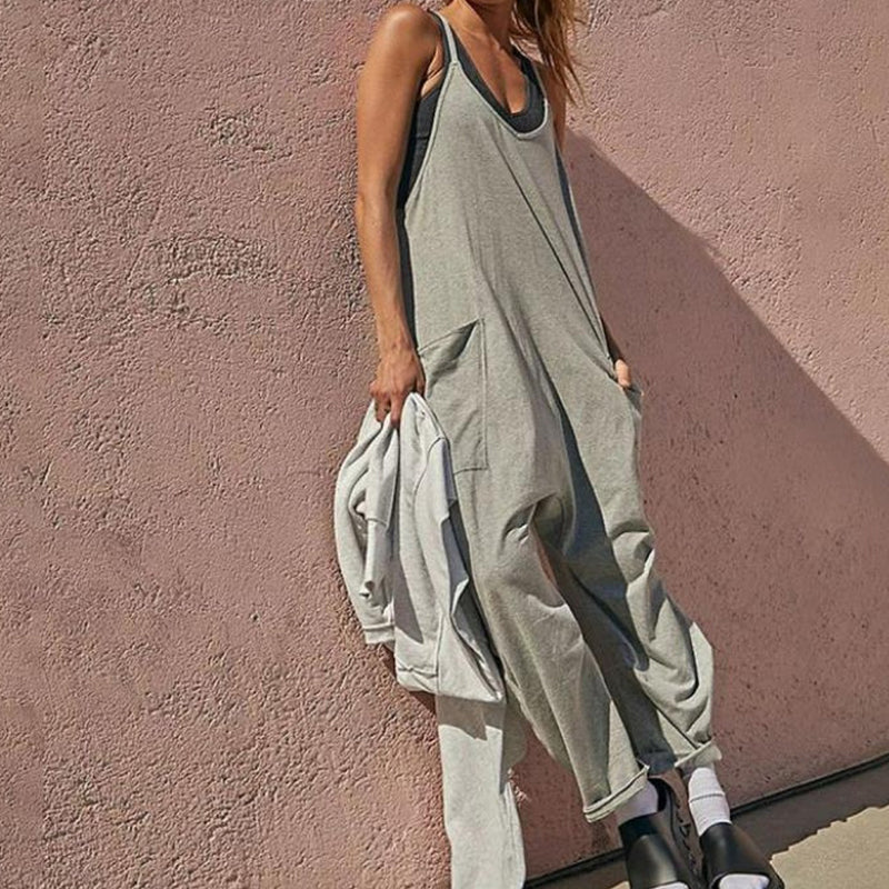 Sarah™ - V-Neck Sling Pocket Jumpsuit — Allmycloset (view 10)