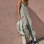 Sarah™ - V-Neck Sling Pocket Jumpsuit — Allmycloset (view 10)
