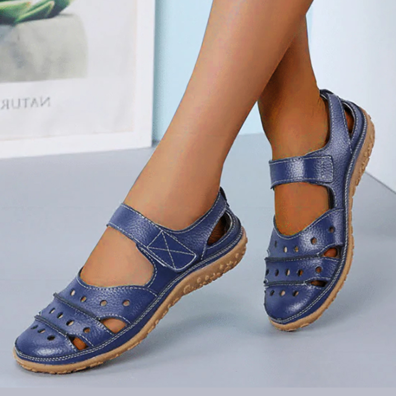 Grace™- Hollow Hook Flat Sandals — Allmycloset (view 5)