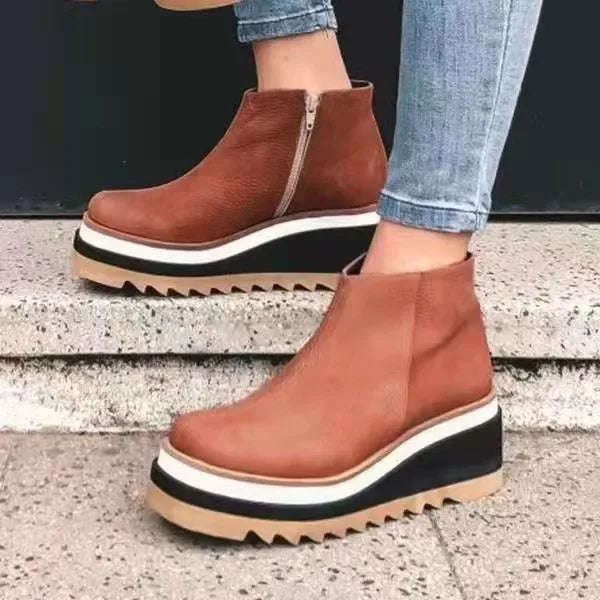 Carly - Luxury Orthopaedic Leather Boots for Optimal Comfort — Allmycloset