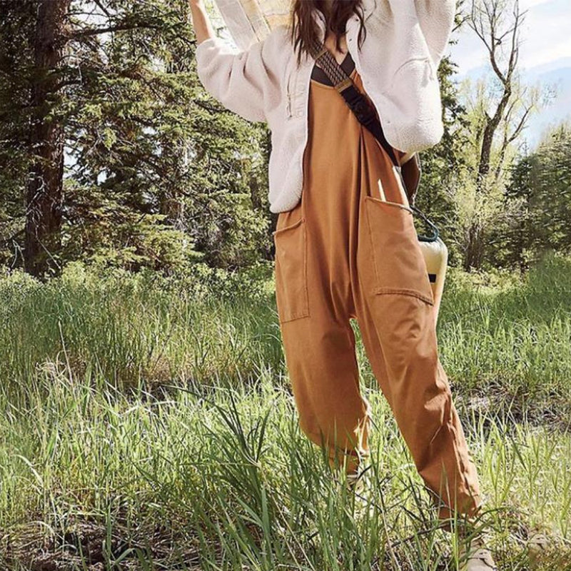 Sarah™ - V-Neck Sling Pocket Jumpsuit — Allmycloset (view 11)