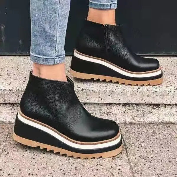 Carly - Luxury Orthopaedic Leather Boots for Optimal Comfort — Allmycloset (view 3)