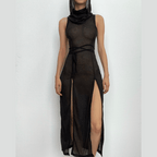 Annabelle™ - Hoodie Sleeveless Maxi Dress — Allmycloset (view 10)
