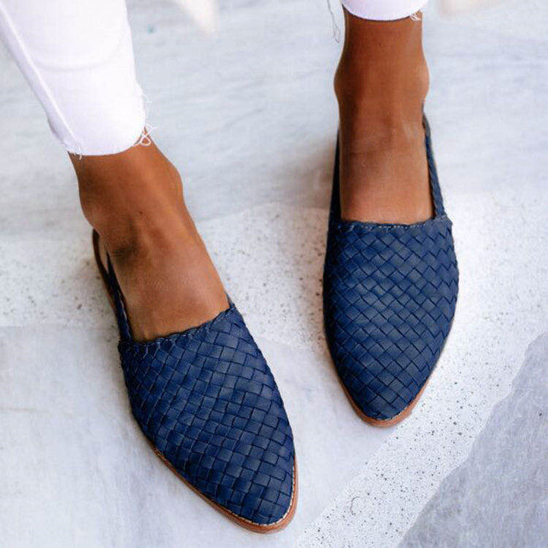 Lucy™ - Leather Woven Sandals — Allmycloset (view 3)