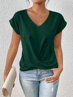 Paola™ - Elegant Short Sleeve T-Shirt — Allmycloset