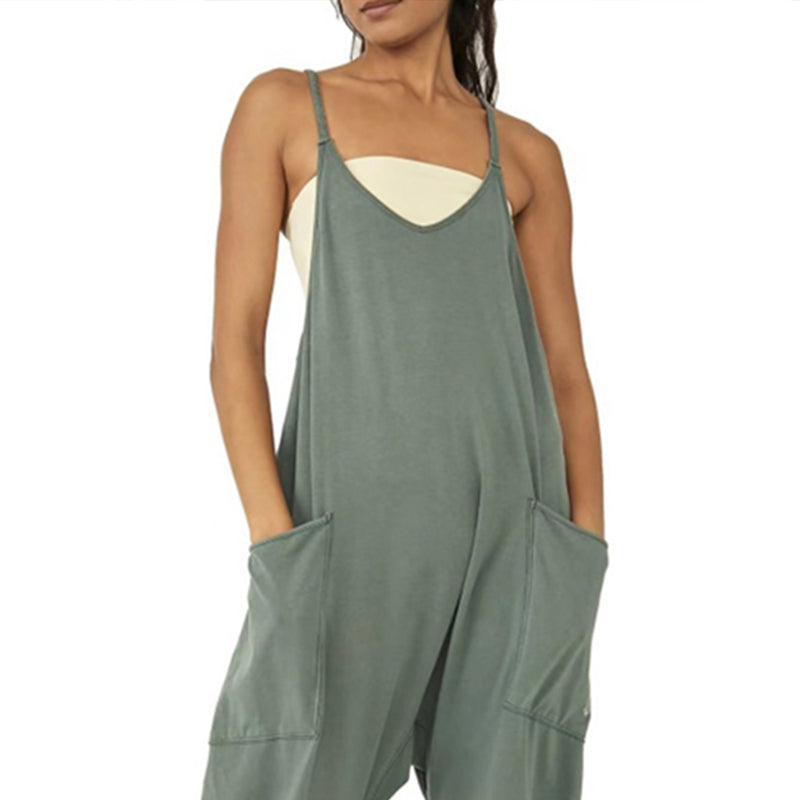 Sarah™ - V-Neck Sling Pocket Jumpsuit — Allmycloset (view 2)