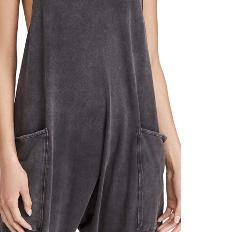 Sarah™ - V-Neck Sling Pocket Jumpsuit — Allmycloset (view 4)