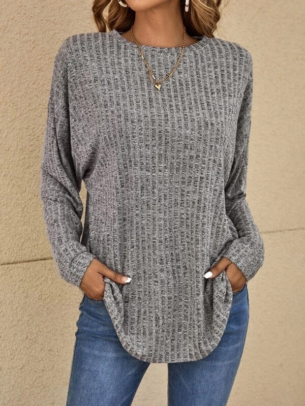 Elegant Long Sleeve Casual Sweater by Elizabeth — Allmycloset (view 4)