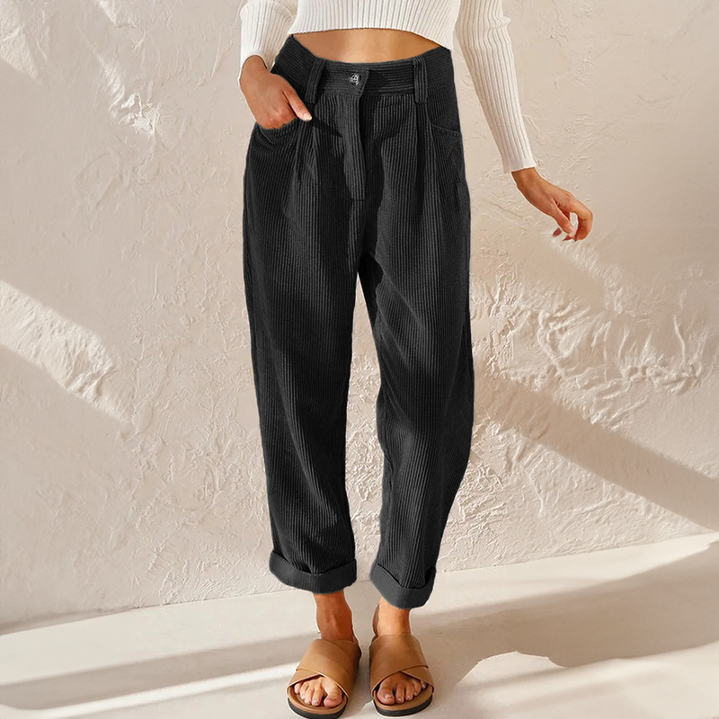 Grace™ - High Waist Corduroy Pants — Allmycloset (view 7)