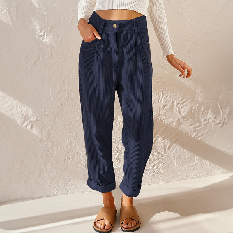 Grace™ - High Waist Corduroy Pants — Allmycloset (view 5)
