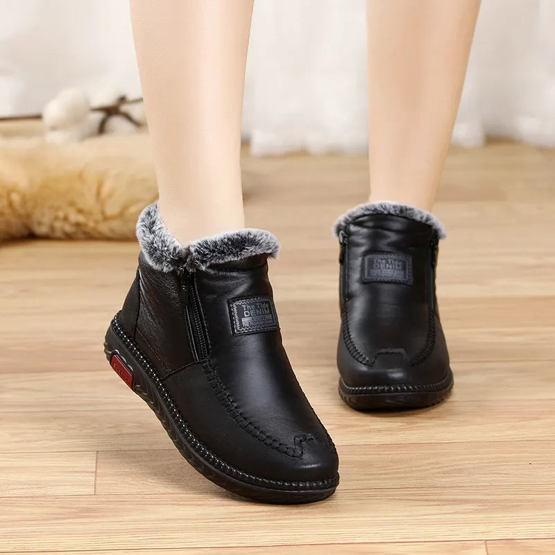 Mila - Luxury waterproof leather boots for ultimate comfort — Allmycloset (view 2)