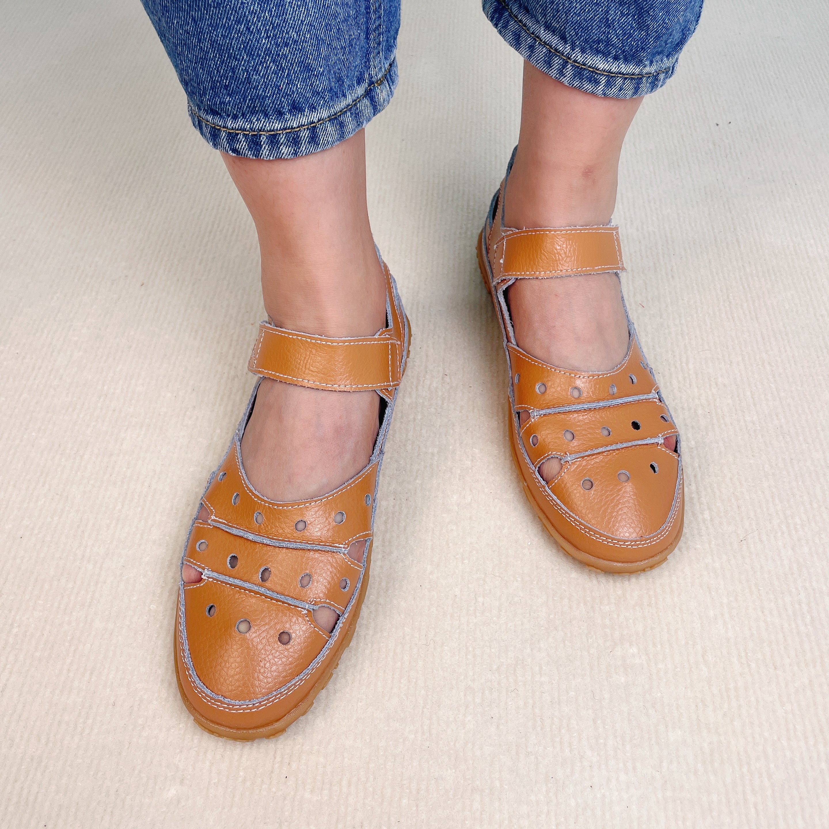 Grace™- Hollow Hook Flat Sandals — Allmycloset (view 10)