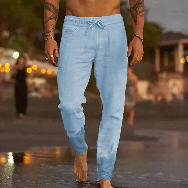 Michael™ - Premium Linen Trousers — Allmycloset (view 6)
