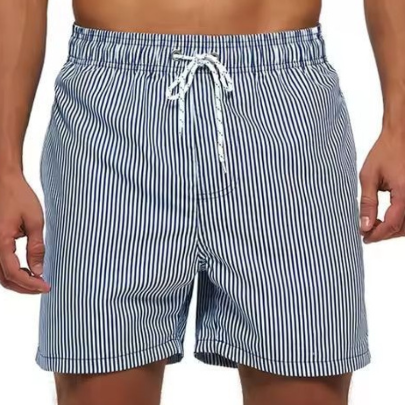 Men’s Swimwear Striped Drawstring Shorts | Summer