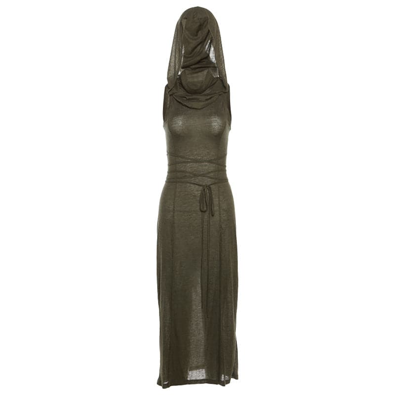 Annabelle™ - Hoodie Sleeveless Maxi Dress — Allmycloset (view 3)