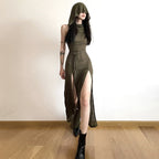 Annabelle™ - Hoodie Sleeveless Maxi Dress — Allmycloset (view 4)