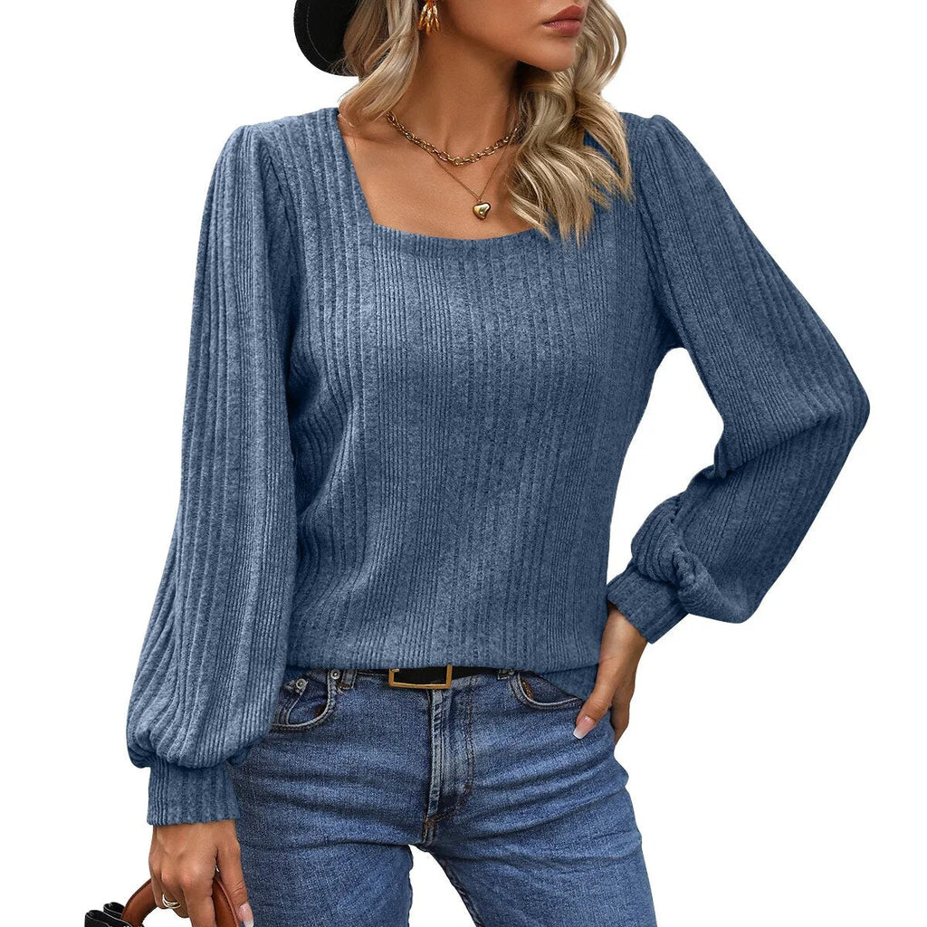 Scarlett™ - Trendy Top with Stylish Neckline — Allmycloset (view 7)