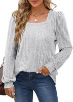 Scarlett™ - Trendy Top with Stylish Neckline — Allmycloset (view 2)