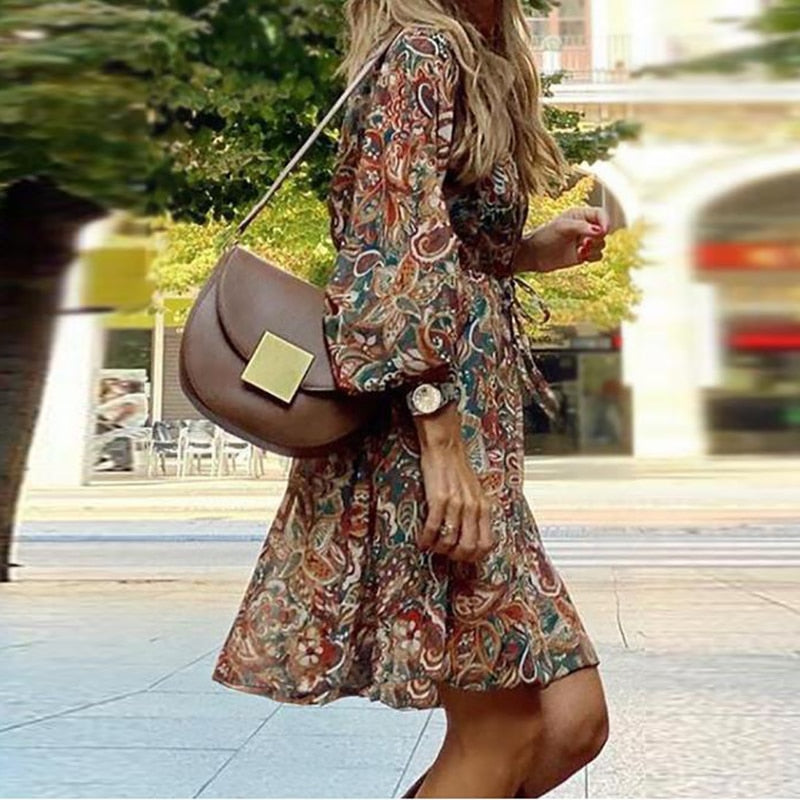 Rozina - Trendy Boho Mini Dress` — Allmycloset (view 3)