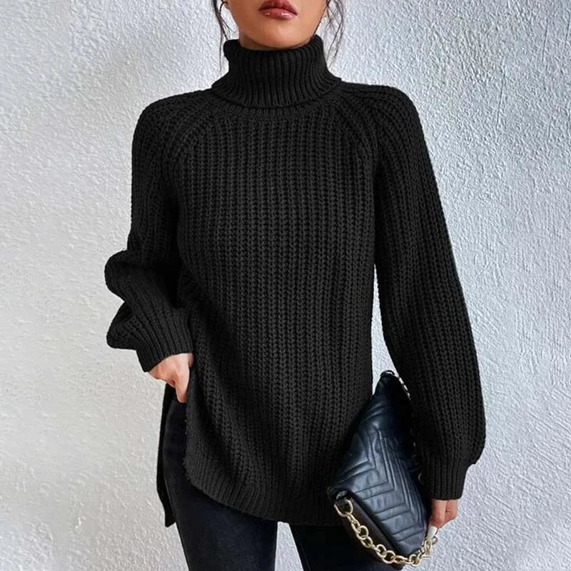 Lily™ - Knitted Turtleneck Sweater — Allmycloset (view 2)