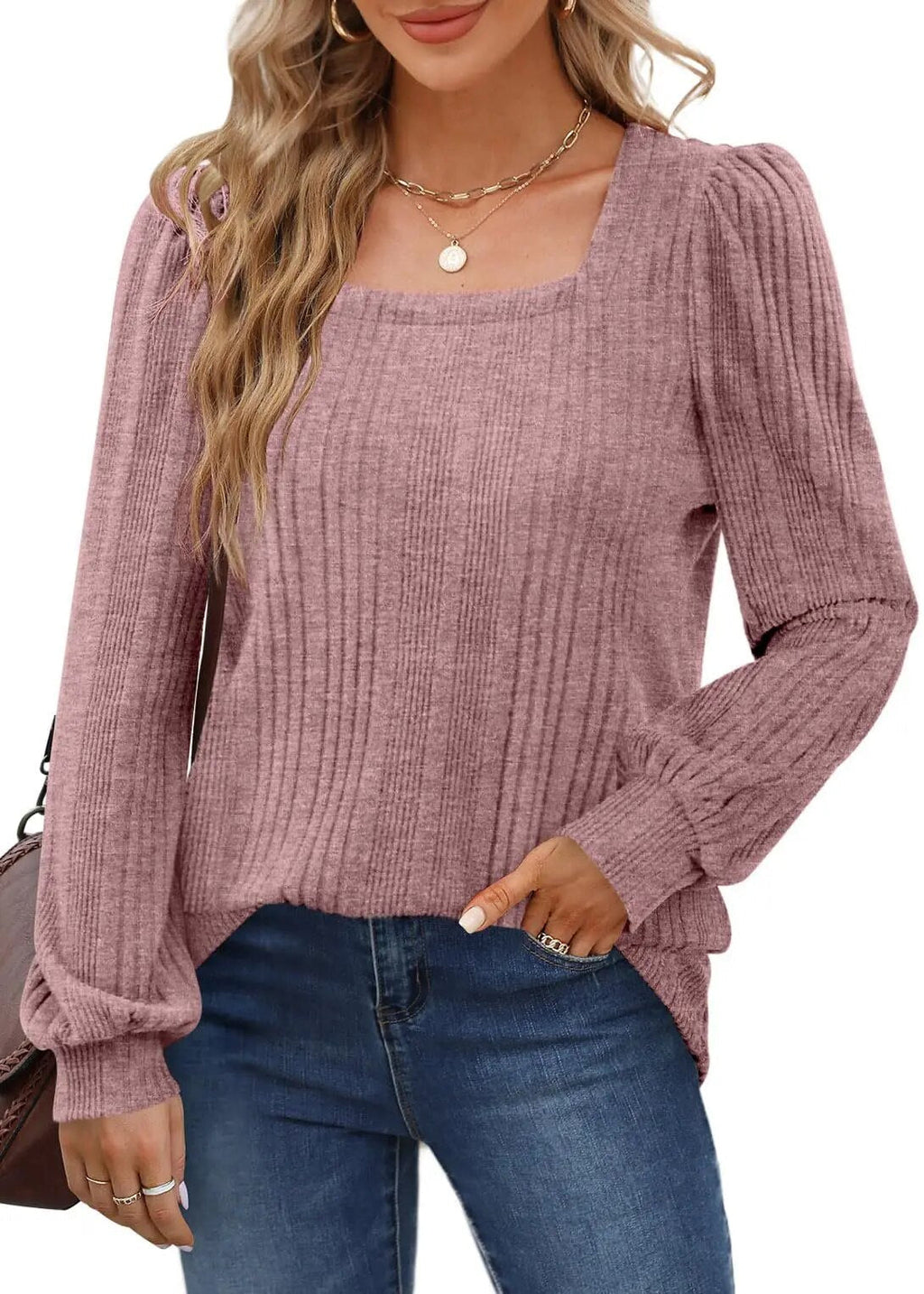 Scarlett™ - Trendy Top with Stylish Neckline — Allmycloset (view 9)