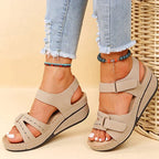Juris - Luxury Orthopaedic Sandals with Comfortable Wedge Heel — Allmycloset