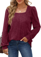 Scarlett™ - Trendy Top with Stylish Neckline — Allmycloset (view 3)