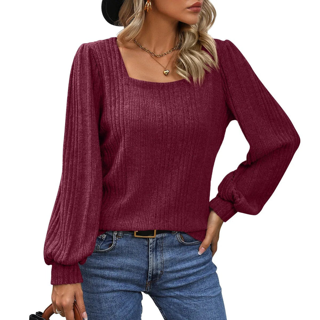 Scarlett™ - Trendy Top with Stylish Neckline — Allmycloset (view 4)