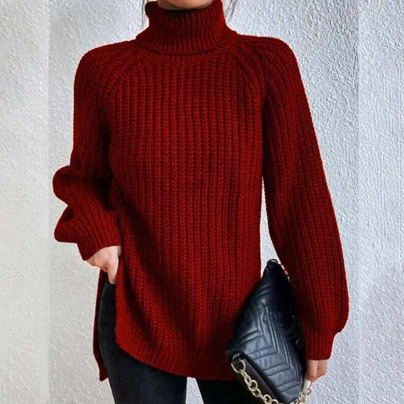 Lily™ - Knitted Turtleneck Sweater — Allmycloset (view 9)