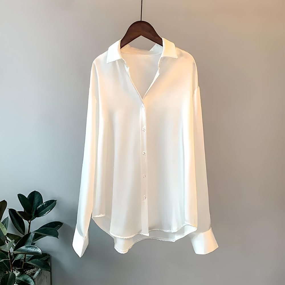 Lily™ - High Quality Satin Blouse — Allmycloset (view 7)