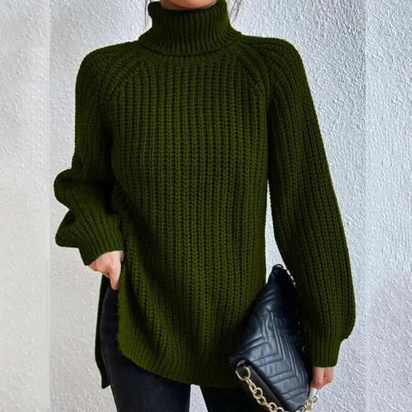 Lily™ - Knitted Turtleneck Sweater — Allmycloset (view 3)