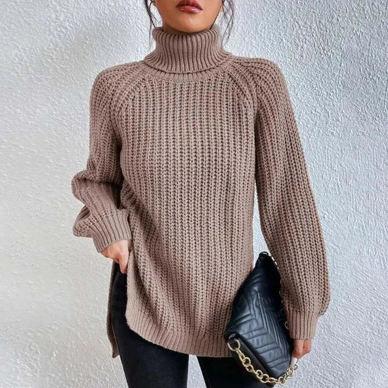 Lily™ - Knitted Turtleneck Sweater — Allmycloset (view 8)