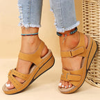 Juris - Luxury Orthopaedic Sandals with Comfortable Wedge Heel — Allmycloset (view 4)