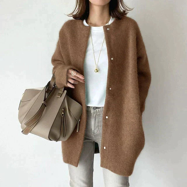 Mia™ - Loose Vintage Cardigan Vest — Allmycloset (view 3)