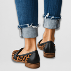 Women's Pointed Toe Loafers with Penny Strap & Slip-On | Flat