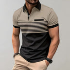 Summer Casual & Stylish Striped Polo - Harke — Allmycloset (view 4)