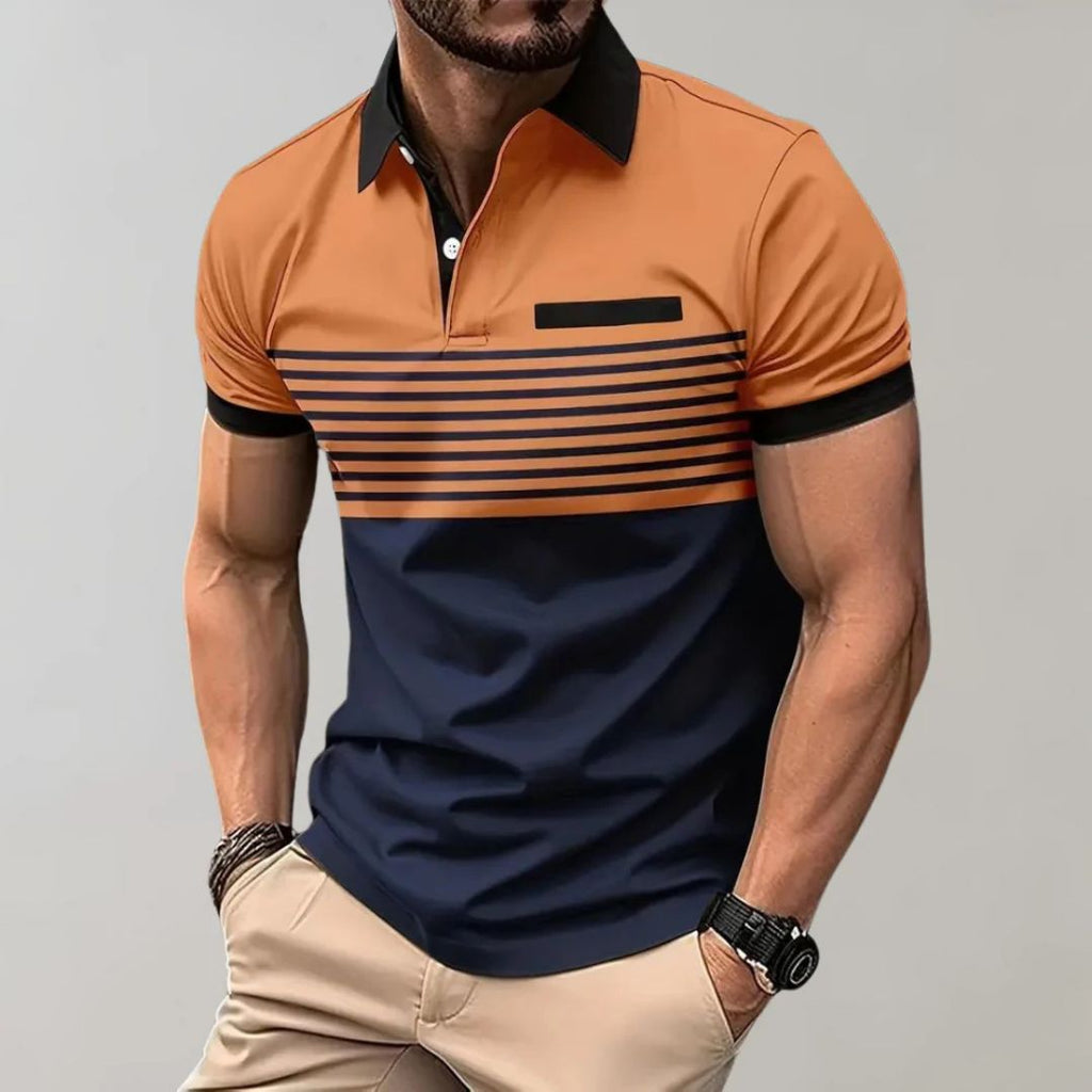Summer Casual & Stylish Striped Polo - Harke — Allmycloset (view 7)
