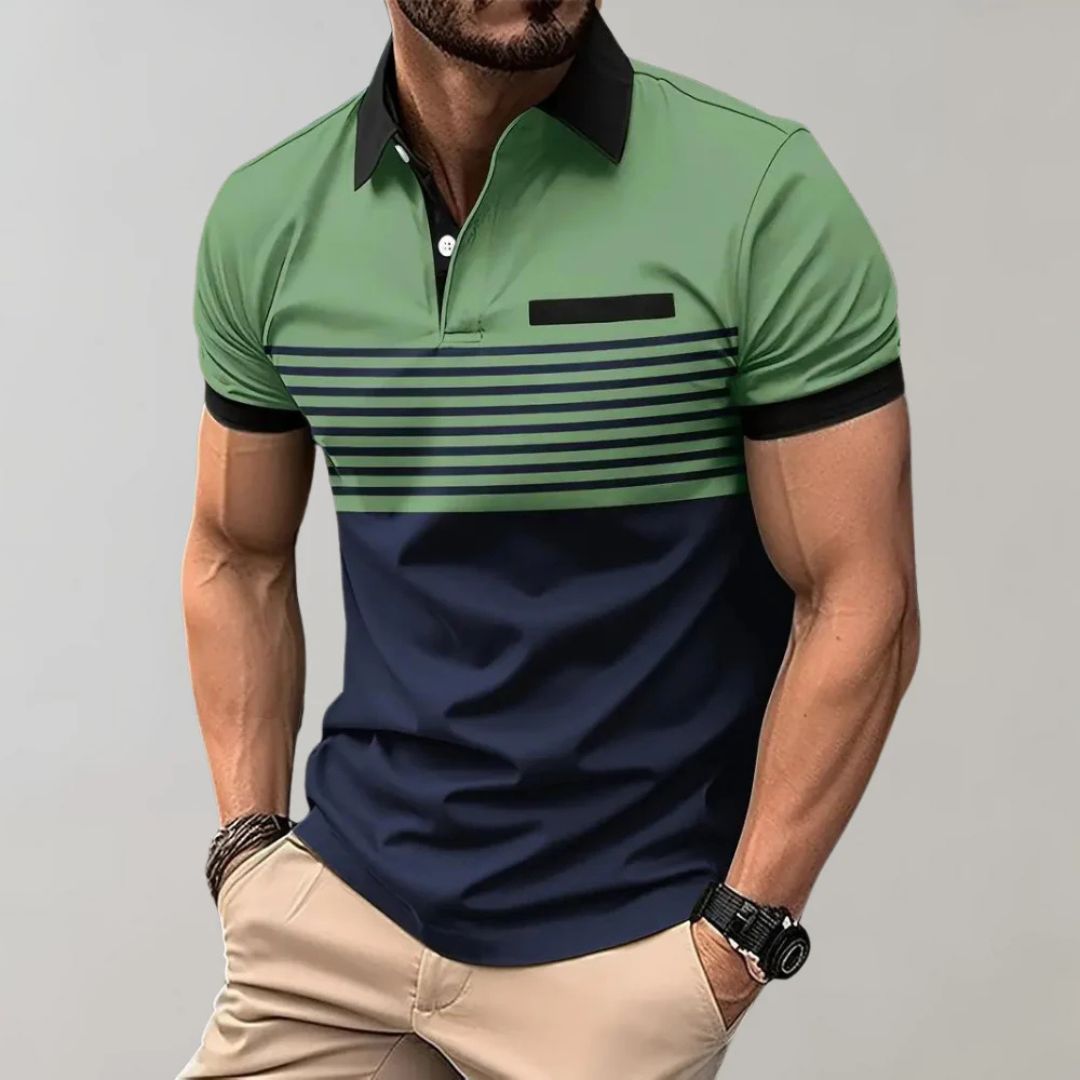 Summer Casual & Stylish Striped Polo - Harke — Allmycloset (view 3)