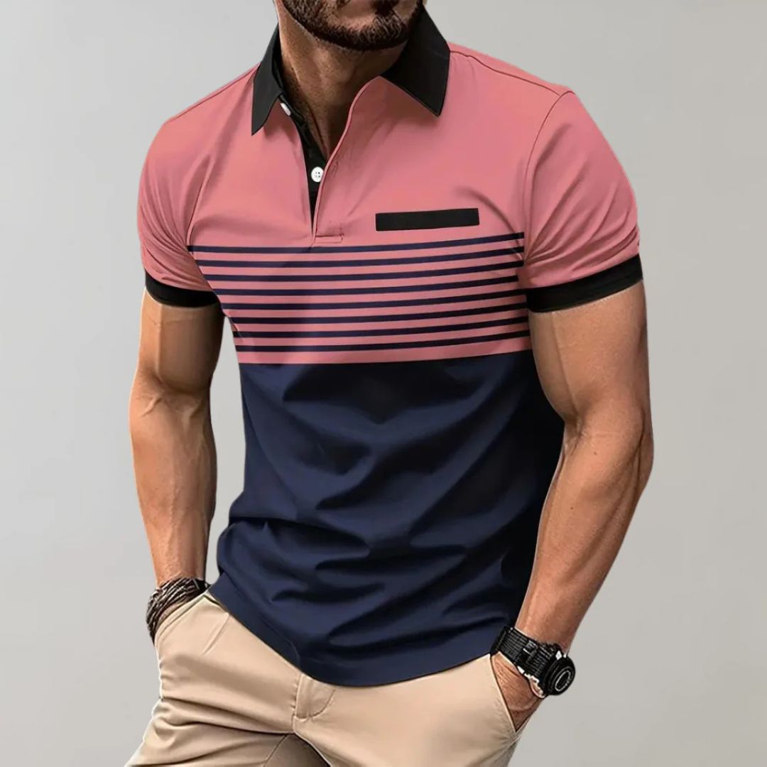 Summer Casual & Stylish Striped Polo - Harke — Allmycloset (view 6)