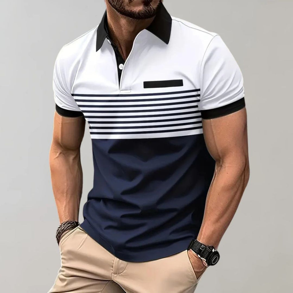 Summer Casual & Stylish Striped Polo - Harke — Allmycloset