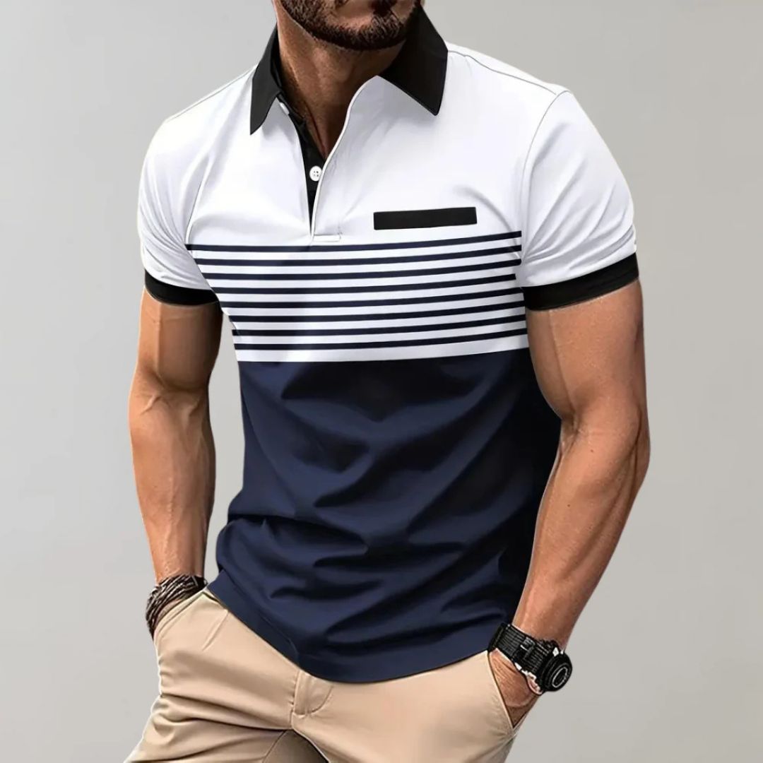 Summer Casual & Stylish Striped Polo - Harke — Allmycloset